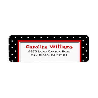 シンプル水玉模様 ラベル