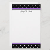 シンプル水玉模様 便箋 (正面/裏面)