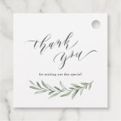 シンプル水素朴色結婚緑 フェイバータグ (裏面)