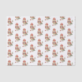 シンプル水色くるみ割りクリスマス 薄葉紙