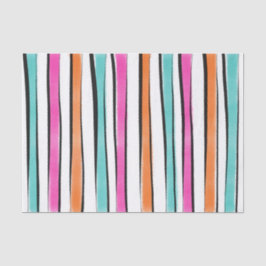 シンプル水色のストライプパターン 薄葉紙