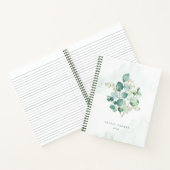 シンプル水色ユーカリノート ノートブック (内部)
