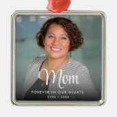 シンプル永遠にハート記念館 メタルオーナメント (正面)