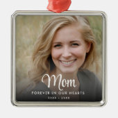 シンプル永遠にハート記念館 メタルオーナメント (正面)