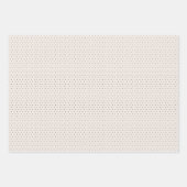 シンプル波線とドットの休日 ラッピングペーパーシート (正面2)