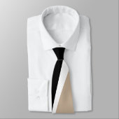 シンプル波2 – トープ、白黒 ネクタイ (タイ)