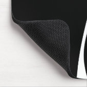 シンプル波2 – 白黒 マウスパッド (コーナー)