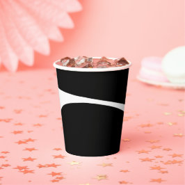 シンプル波2 – 白黒 紙コップ