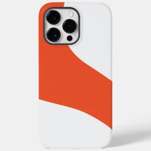 シンプル波 – オレンジと白 Case-Mate iPhone 14 PRO MAXケース