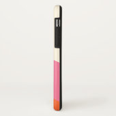 シンプル波 – ピンク、オレンジ、クリーム Case-Mate iPhoneケース (裏面/左)