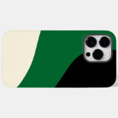 シンプル波 – 緑、クリーム、黒 Case-Mate iPhoneケース (裏面 (横))
