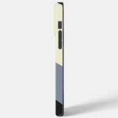 シンプル波 – 黒、グレー、クリーム Case-Mate iPhoneケース (裏面 / 左)