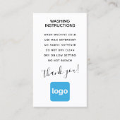 シンプル洗剤ロゴの追加 名刺 (正面)