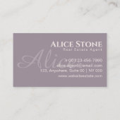 シンプル洗練ムーヴパステルクラシックホテル 名刺 (裏面)