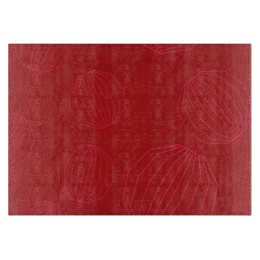 シンプル流れモダンクリスマスオーナメント カッティングボード (正面)