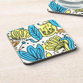 シンプル海パター買ン コースター (左側)