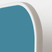 シンプル海ブルーミニマル名前をカスタムするレディ ピックルボールラケット (左詳細)