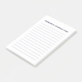 シンプル海軍ラパーソナライズされたイン ポストイット (アングル)