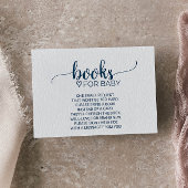 シンプル海軍書道ブックリクエストの挿入 エンクロージャーカード