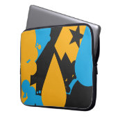 シンプル涙のはっきりした流れ ラップトップスリーブ (正面左)