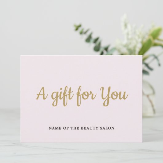 シンプル淡い色のエレガントバラフェイク金ゴールド美しい (スタンド正面)