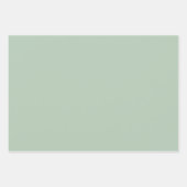 シンプル淡い色のグリーンイエローダークグレーシックシェード ラッピングペーパーシート (正面)