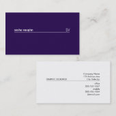 シンプル深い白い線 名刺 (正面/裏面)