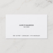 シンプル深い（紫） 名刺 (裏面)