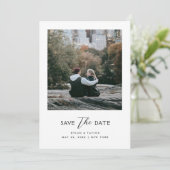 シンプル混合モダンフォントフレーム2 – 写真 セーブザデート (スタンド正面)