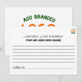 シンプル清白コンテンポラリーファッショナブル顧客 アドバイスカード (正面/裏面)