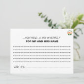 シンプル清白コンテンポラリーファッショナブル顧客 アドバイスカード (スタンド正面)