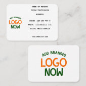 シンプル清白コンテンポラリーファッショナブル顧客 コーリングカード (正面/裏面)