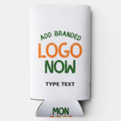 シンプル清白コンテンポラリーファッショナブル顧客 スリム缶クーラー (裏面)