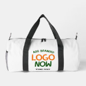 シンプル清白コンテンポラリーファッショナブル顧客 ダッフルバッグ (裏面)