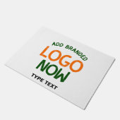 シンプル清白コンテンポラリーファッショナブル顧客 ドアマット (アングル)