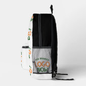 シンプル清白コンテンポラリーファッショナブル顧客 プリントバックパック (右)