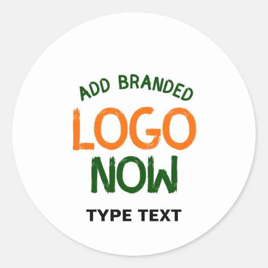 シンプル清白コンテンポラリーファッショナブル顧客 ラウンドシール (正面)