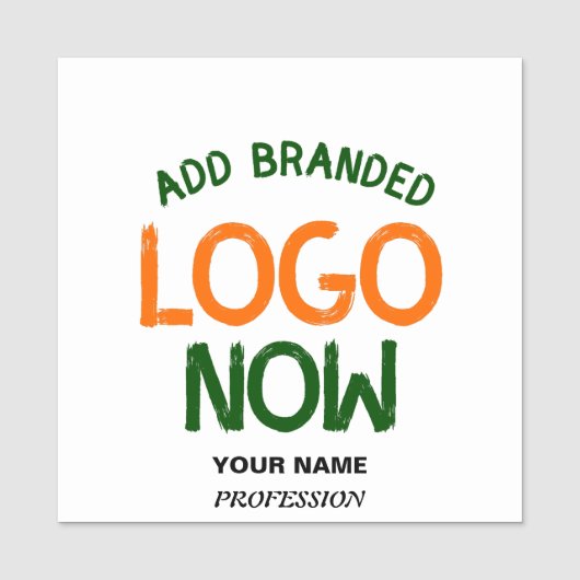 シンプル清白コンテンポラリーファッショナブル顧客 名札 (正面)