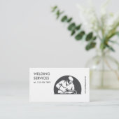 シンプル溶接 名刺 (スタンド正面)