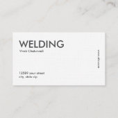 シンプル溶接 名刺 (裏面)
