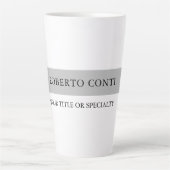 シンプル滑モダン圧主義者 カフェラテマグ (正面)