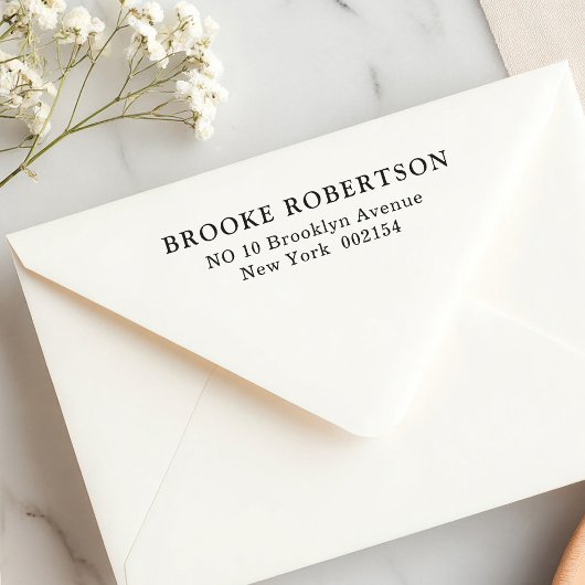 シンプル澄ん差出人住所 セルフインキングスタンプ