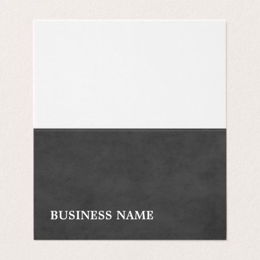 シンプル灰色の白はっきりした折 名刺 (外部フラット)