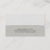 シンプル灰色パターン色ブロック 名刺 (裏面)