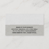 シンプル灰色パターン 名刺 (裏面)