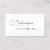 シンプル炭ソーシャルメディアQRコード 名刺 (正面)