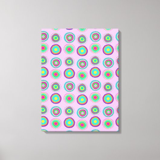 シンプル点 キャンバスプリント (正面)