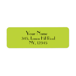 シンプル無地のエレガントライム ラベル