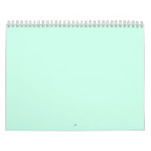 シンプル無地のミニマルカラーカスタムパステルカスタム カレンダー (カバー)