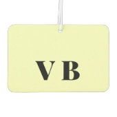 シンプル無地のミニマルカラーカスタムパステルカスタム カーエアーフレッシュナー (裏面)